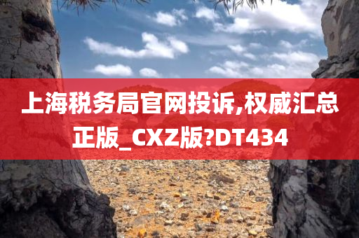 上海税务局官网投诉,权威汇总正版_CXZ版?DT434