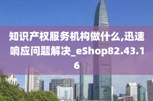 知识产权服务机构做什么,迅速响应问题解决_eShop82.43.16