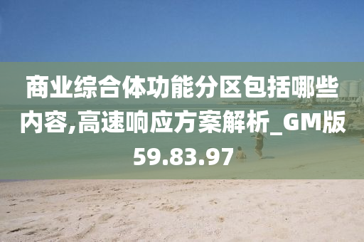 商业综合体功能分区包括哪些内容,高速响应方案解析_GM版59.83.97