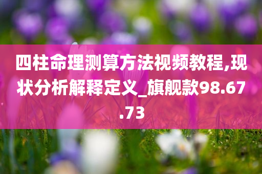 四柱命理测算方法视频教程,现状分析解释定义_旗舰款98.67.73