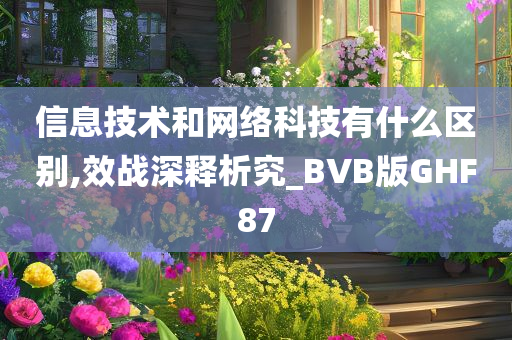 信息技术和网络科技有什么区别,效战深释析究_BVB版GHF87