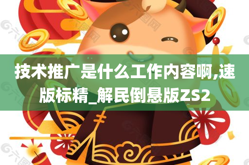 技术推广是什么工作内容啊,速版标精_解民倒悬版ZS2