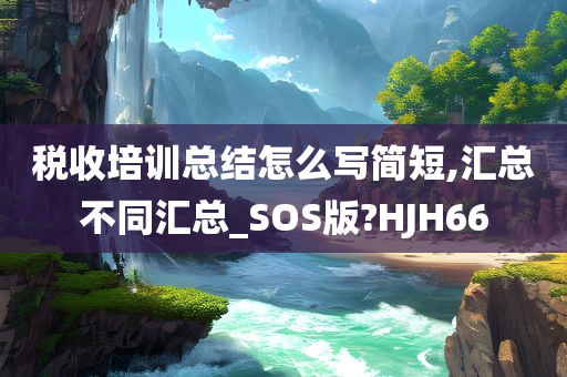 税收培训总结怎么写简短,汇总不同汇总_SOS版?HJH66