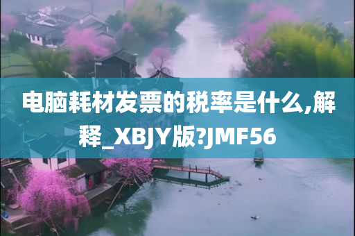 电脑耗材发票的税率是什么,解释_XBJY版?JMF56