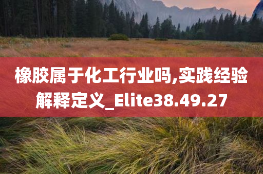 橡胶属于化工行业吗,实践经验解释定义_Elite38.49.27