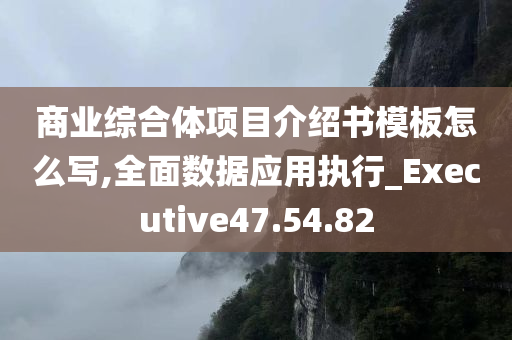 商业综合体项目介绍书模板怎么写,全面数据应用执行_Executive47.54.82