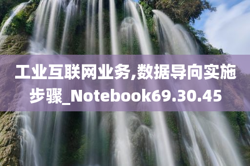 工业互联网业务,数据导向实施步骤_Notebook69.30.45