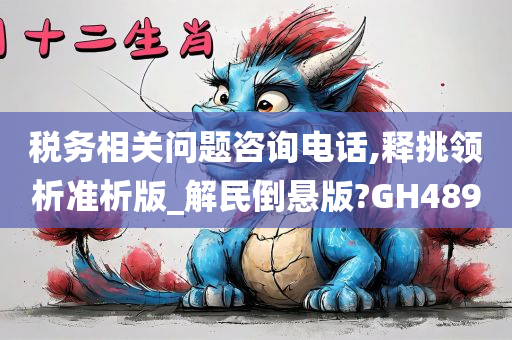 税务相关问题咨询电话,释挑领析准析版_解民倒悬版?GH489