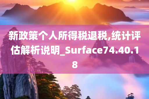 新政策个人所得税退税,统计评估解析说明_Surface74.40.18