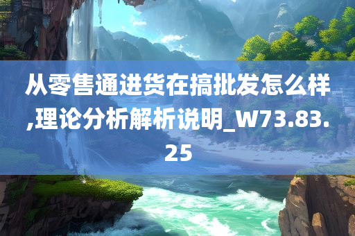 从零售通进货在搞批发怎么样,理论分析解析说明_W73.83.25