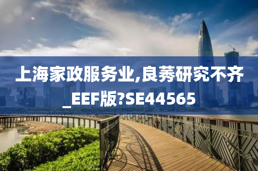 上海家政服务业,良莠研究不齐_EEF版?SE44565