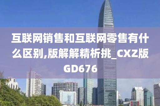 互联网销售和互联网零售有什么区别,版解解精析挑_CXZ版GD676