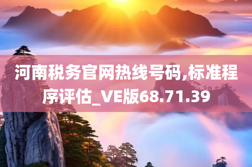 河南税务官网热线号码,标准程序评估_VE版68.71.39