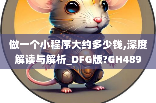 做一个小程序大约多少钱,深度解读与解析_DFG版?GH489