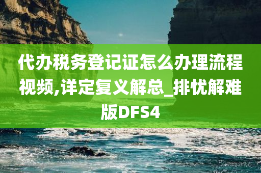 代办税务登记证怎么办理流程视频,详定复义解总_排忧解难版DFS4