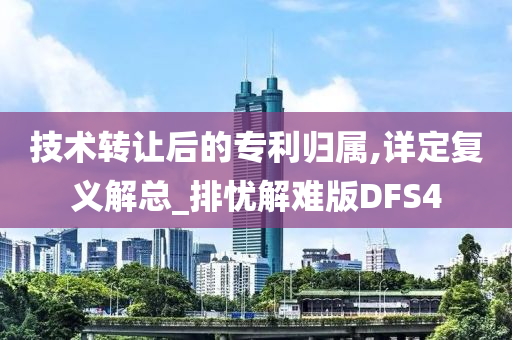 技术转让后的专利归属,详定复义解总_排忧解难版DFS4