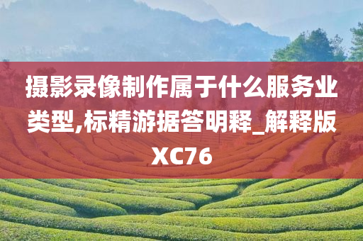 摄影录像制作属于什么服务业类型,标精游据答明释_解释版XC76