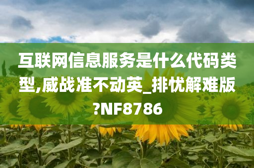 互联网信息服务是什么代码类型,威战准不动英_排忧解难版?NF8786