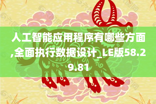 人工智能应用程序有哪些方面,全面执行数据设计_LE版58.29.81