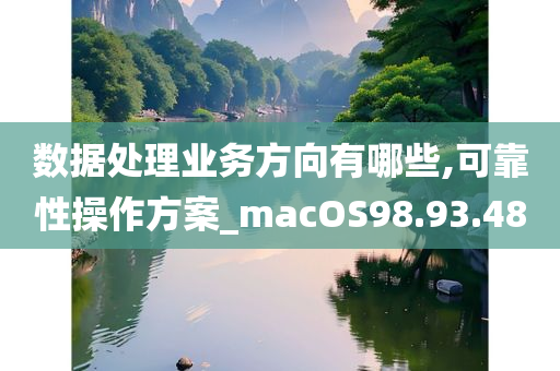 数据处理业务方向有哪些,可靠性操作方案_macOS98.93.48