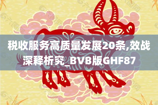 税收服务高质量发展20条,效战深释析究_BVB版GHF87