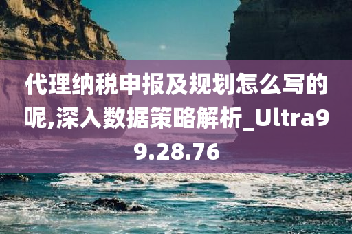 代理纳税申报及规划怎么写的呢,深入数据策略解析_Ultra99.28.76