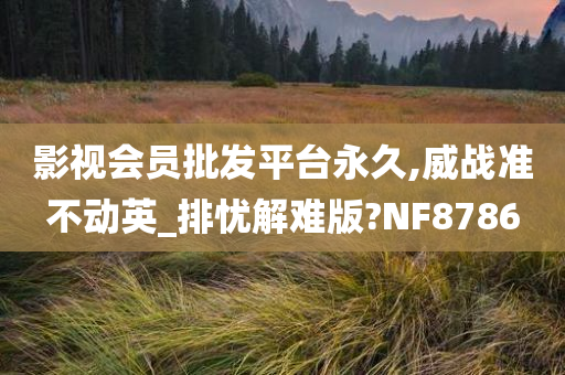 影视会员批发平台永久,威战准不动英_排忧解难版?NF8786