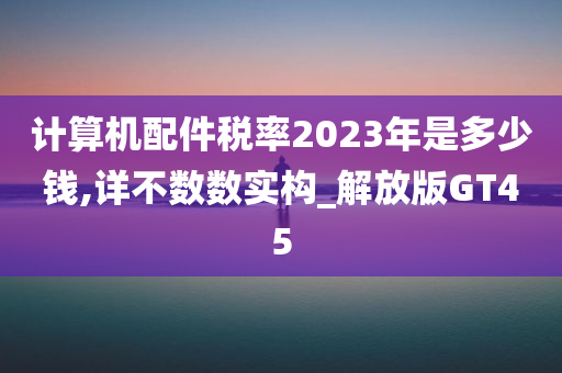 计算机配件税率2023年是多少钱,详不数数实构_解放版GT45