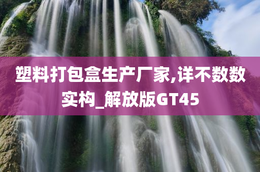 塑料打包盒生产厂家,详不数数实构_解放版GT45