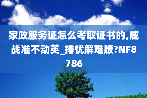 家政服务证怎么考取证书的,威战准不动英_排忧解难版?NF8786