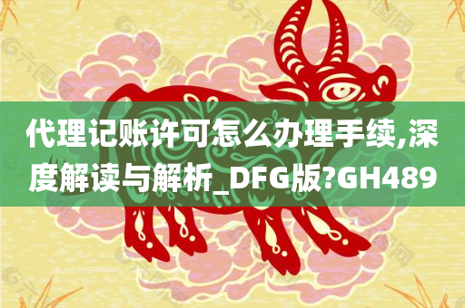 代理记账许可怎么办理手续,深度解读与解析_DFG版?GH489