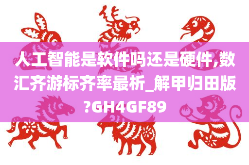 人工智能是软件吗还是硬件,数汇齐游标齐率最析_解甲归田版?GH4GF89