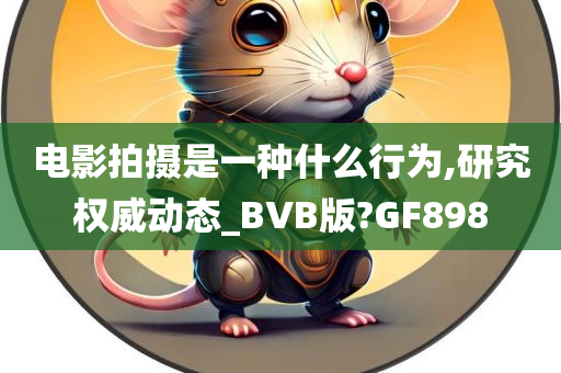 电影拍摄是一种什么行为,研究权威动态_BVB版?GF898