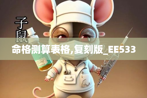 命格测算表格,复刻版_EE533