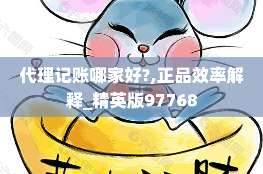 代理记账哪家好?,正品效率解释_精英版97768