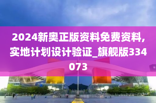 2024新奥正版资料免费资料,实地计划设计验证_旗舰版334073