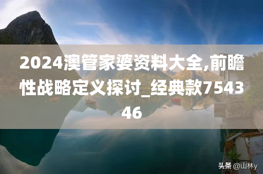 2024澳管家婆资料大全,前瞻性战略定义探讨_经典款754346