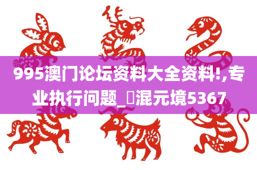 995澳门论坛资料大全资料!,专业执行问题_‌混元境5367