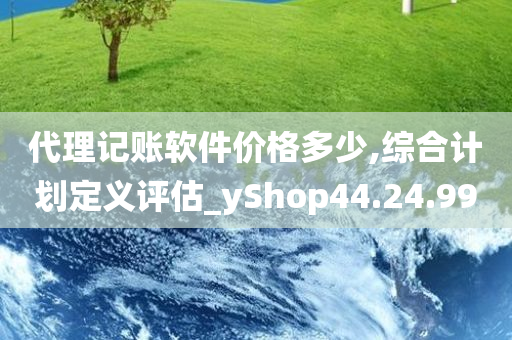 代理记账软件价格多少,综合计划定义评估_yShop44.24.99